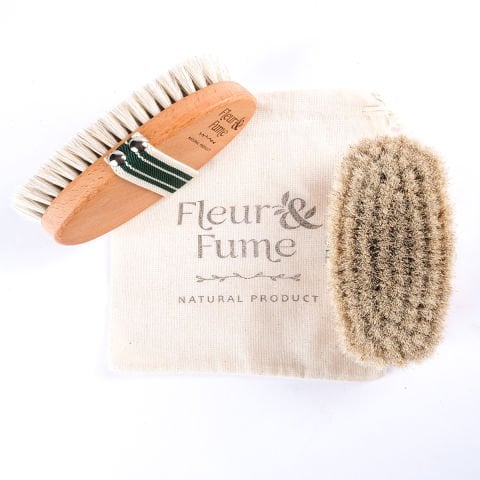 %100 Doğal At Kılı Selülit Fırçası (Saklama Kesesi Hediyeli)