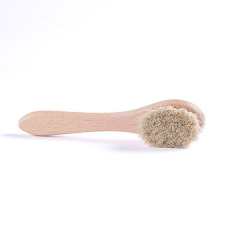 %100 Doğal At Kılı Yüz Fırçası(Saklama Kesesi Hediyeli)