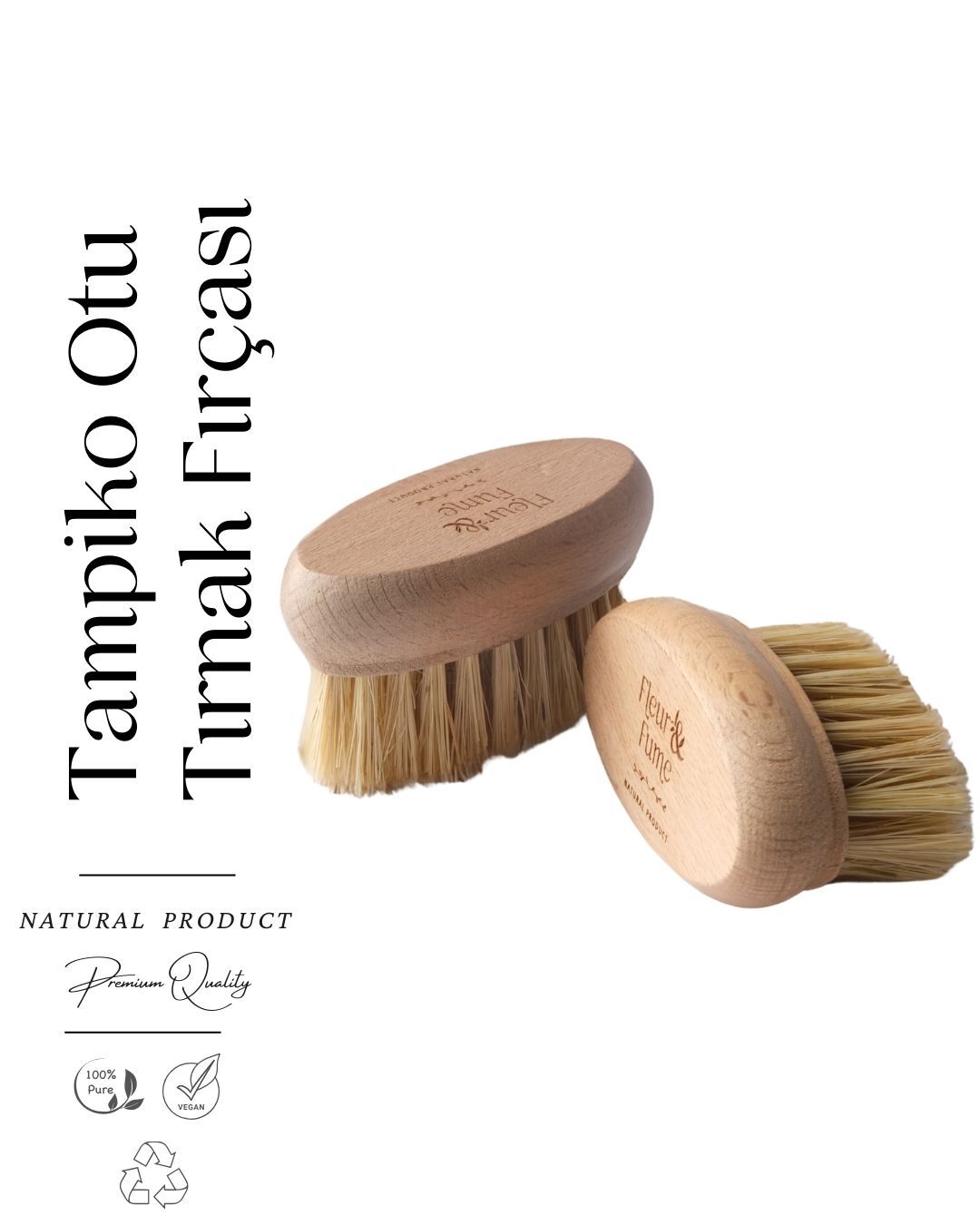 %100 Doğal&vegan Tampiko Otu Tırnak Bakım Fırçası (saklama Kesesi Hediyeli )