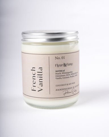 French Vanilla No.01 - Kokulu Premium Mum - Kremsi Vanilya ve Sıcak Baharatların Rahatlatıcı Kucaklaması