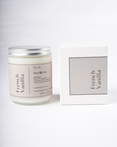 French Vanilla No.01 - Kokulu Premium Mum - Kremsi Vanilya ve Sıcak Baharatların Rahatlatıcı Kucaklaması