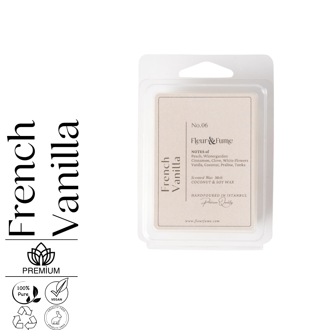 French Vanilla No.06 - Premium Wax Melt Tablet - Anında Yayılan Gurme Sıcaklık