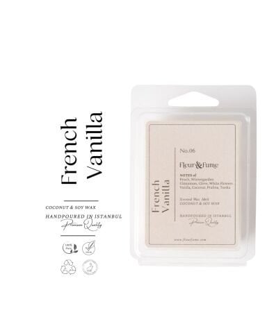 French Vanilla No.06 - Premium Wax Melt Tablet - Anında Yayılan Gurme Sıcaklık
