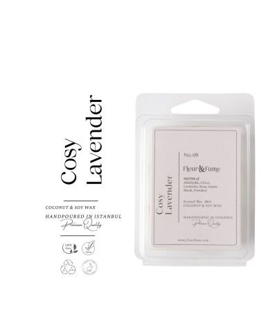 Cosy Lavender - Premium Wax Melt Tablet - Eriyen Huzur