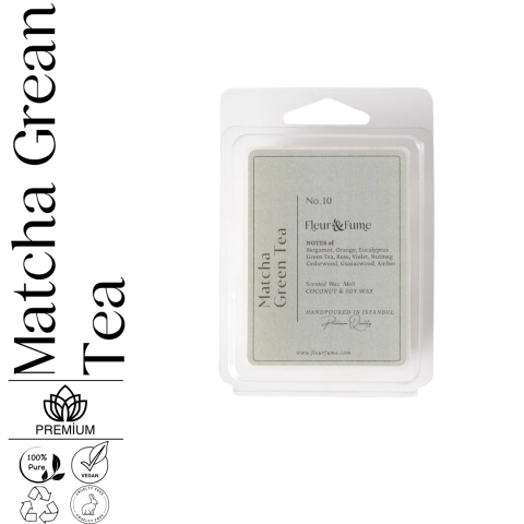 Matcha Green Tea No.10 - Premium Wax Melt Tablet - Anında Tazelenme ve Zen Enerjisi