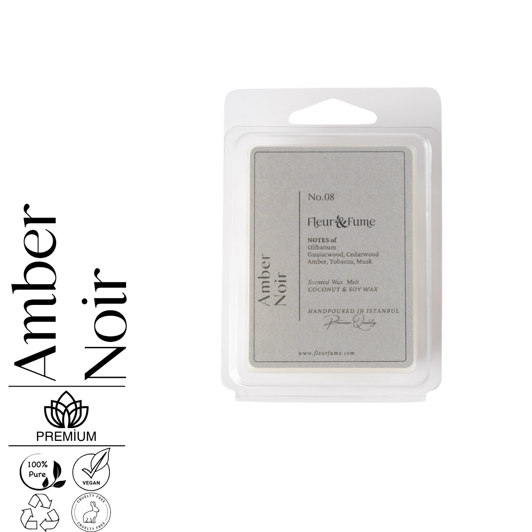 Amber Noir No.8 - Premium Wax Melt Tablet - Sofistike Mekanlar