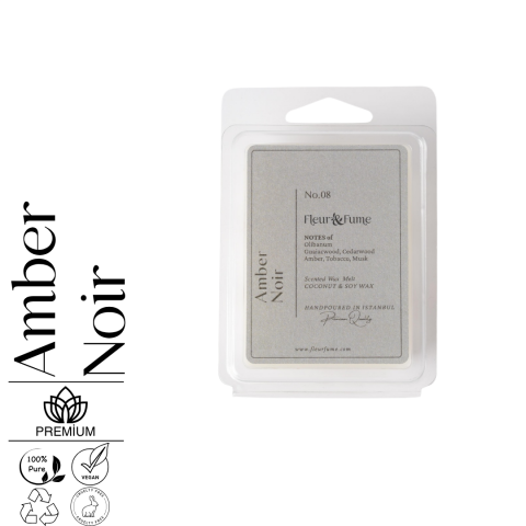 Amber Noir No.8 - Premium Wax Melt Tablet - Sofistike Mekanlar