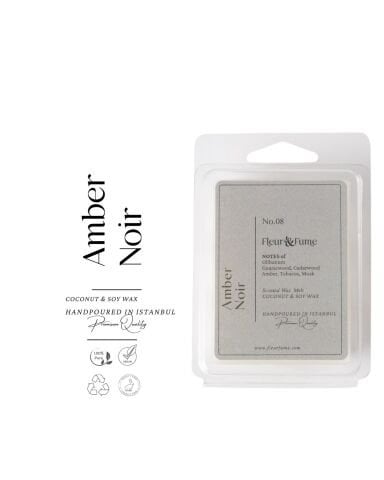 Amber Noir - Premium Wax Melt Tablet - Sofistike Mekanlar