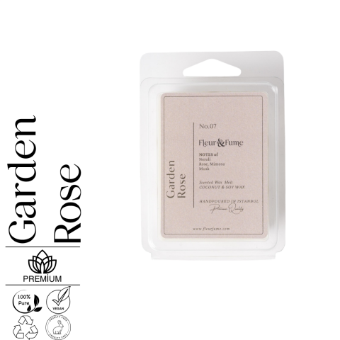 Garden Rose No.7 - Premium Wax Melt Tablet - Alevsiz Gül Bahçesi Esintisi