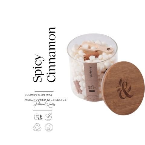 Everblend Melt Serisi - Spicy Cinnamon - Kabuk Tarçınlı Doğal Soya & Coconut Wax Melt