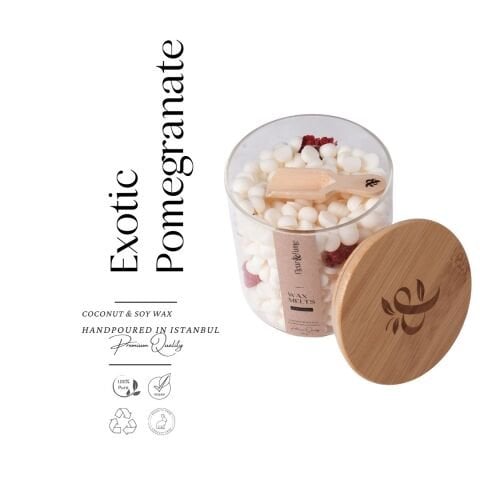 Everblend Melt Serisi - Exotic Pomegranate - Nar Çiçeği Içerikli Doğal Soya & Coconut Wax Melt