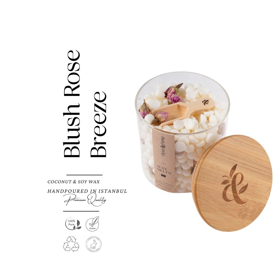 Everblend Melt Serisi - Blush Rose Breeze - Pembe Gül Tomurcuklu Doğal Soya & Coconut Wax Melt