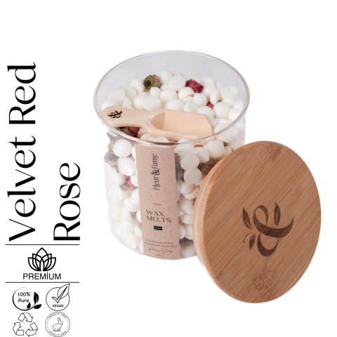Everblend Melt Serisi - Velvet Red Rose - Kırmızı Gül Tomurcuklu Doğal Soya & Coconut Wax Melt
