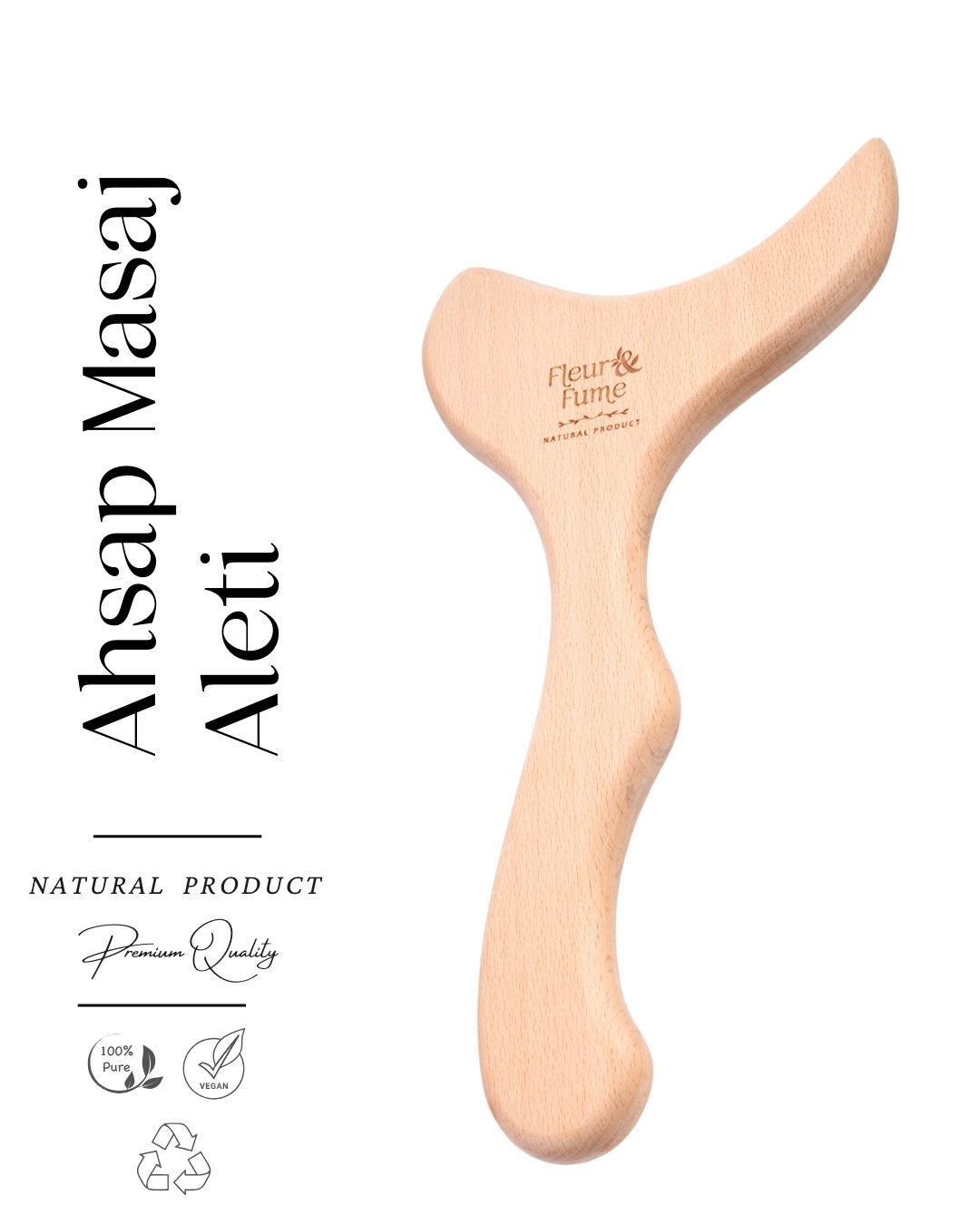 Fleur & Fume Ahşap Masaj Aleti